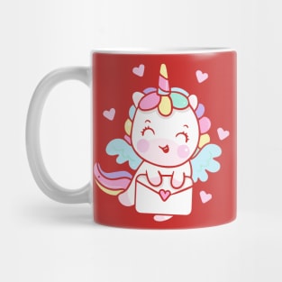 Cute Unicorn Love Letter Mug